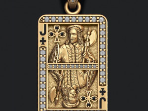Playing cards jack pack set 3D प्रिंट मॉडल