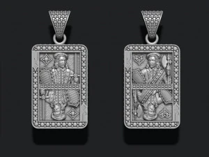 Playing cards jack pack set 3D Print Model