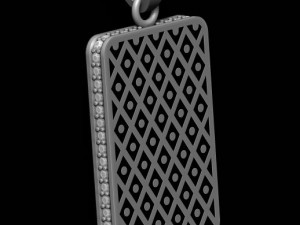 Club queen playing card pendant 3d print model 3D Принт Модель