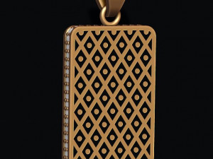 Spade queen playing card pendant 3D 프린트 모델