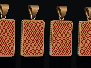 Playing cards queen pack set 3D Print Model