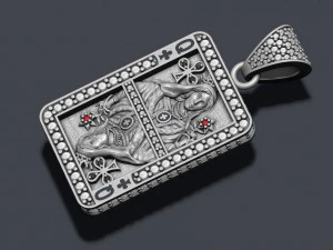 Playing cards queen pack set 3D Print Model