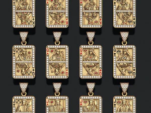 Playing cards pack set 3D Print Model