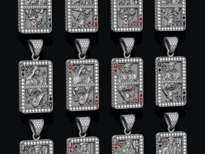 Playing cards pack set Modèles 3D en vedette