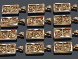 Playing cards pack set Modèles 3D en vedette