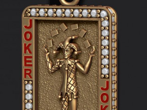 Joker pendant 3D Print Model
