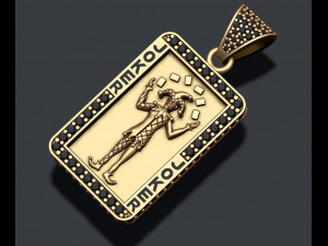 Joker pendant 3D Print Model