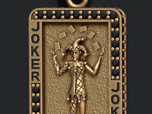 Joker pendant 3D Print Model