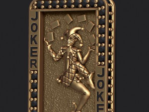 Joker playing card pendant Modello di stampa 3D