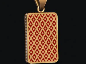 Joker playing card pendant 3D Print Model