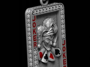 Joker playing card pendant Modelo de impresión 3D