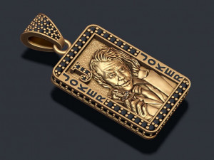 Joker playing card pendant 3D Baskı Modeli