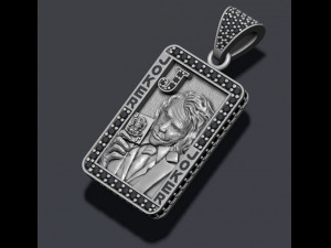 Joker playing card pendant 3D Baskı Modeli
