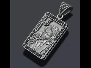 Joker playing card pendant 3D Print Model