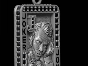 Joker playing card pendant 3D Baskı Modeli