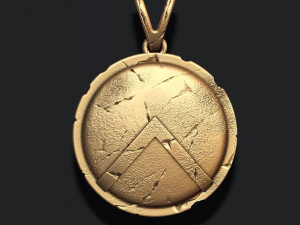 Spartan shield pendant 3D Принт Модель