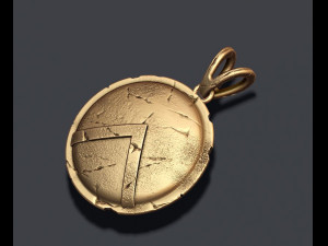 Spartan shield pendant 3D Принт Модель