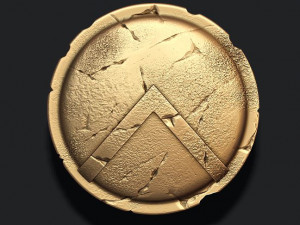 Spartan shield pendant 3D Принт Модель