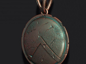 Spartan shield pendant 3D Принт Модель
