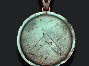 Spartan shield pendant 3D Print Model