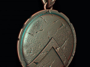 Spartan shield pendant 3D Принт Модель