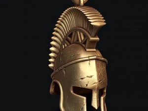 Spartan helmet pendant 3D Print Model