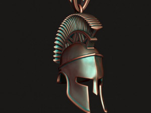 Spartan helmet pendant Modelo de impresión 3D