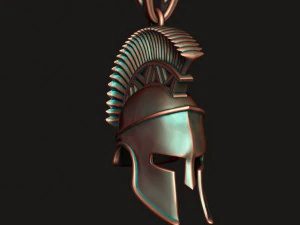 Spartan helmet pendant 3D Print Model