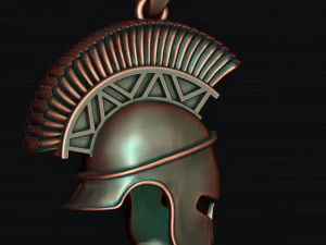 Spartan helmet pendant 3D Print Model