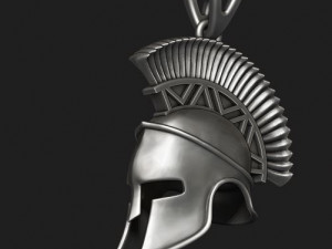 Spartan helmet pendant Modelo de impresión 3D