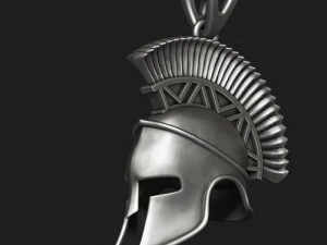 Spartan helmet pendant 3D Print Model