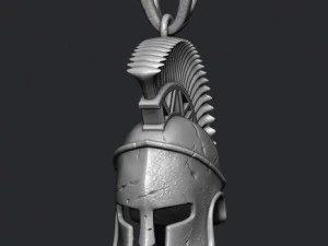 Spartan helmet pendant 3D Print Model