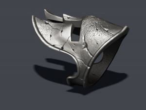 Spartan helmet ring 3D 打印模型