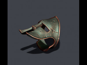 Spartan helmet ring 3D 打印模型