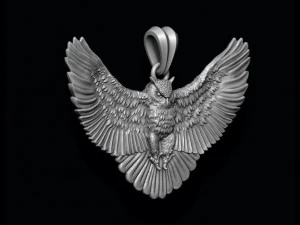 Owl pendant 3D Print Model