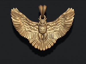Owl pendant 3D Print Model