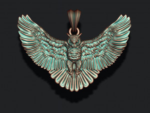 Owl pendant 3D-printmodel