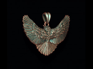 Owl pendant 3D Print Model