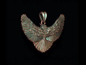 Owl pendant 3D Print Model