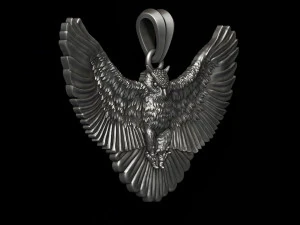 Owl pendant basrelief 3D Print Model