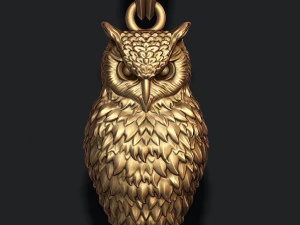 Owl pendant 3D Print Model