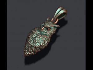 Owl pendant 3D Print Model