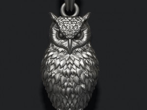 Owl pendant 3D Print Model