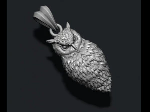Owl pendant 3D Print Model