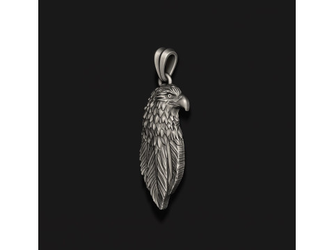 Eagle pendant basrelief 3D-Druckmodell