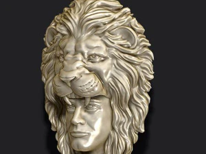 Man lion pendant 3D Print Model