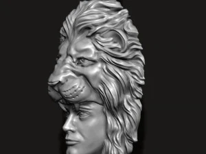 Man lion pendant 3D Print Model