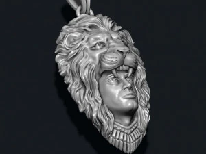 Man lion pendant 3D Print Model