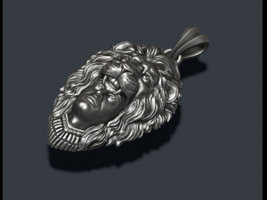 Man lion pendant 3D 프린트 모델