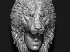 Man bear pendant 3D Print Model